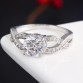 17KM Romantic Classic Luxury Unique Design Hollow Crystal Ring  Zircon Ring Punk Finger Rings Jewelry For Women