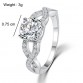 17KM Romantic Classic Luxury Unique Design Hollow Crystal Ring  Zircon Ring Punk Finger Rings Jewelry For Women32287507928