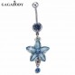  1PC Rhinestone Flower Belly Ring Dangle Piercing Colorful Body Jewelry Nombril 316L Surgical Steel  Body Jewelry