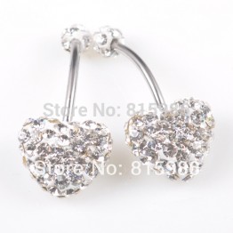 1 PCS Navel Piercing Jewelry Sexy Crystal Disco Shaballa Stainless Steel Belly Button Rings Body Jewelry Pircing Ombligo