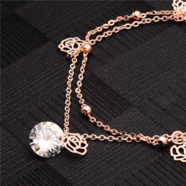 1pc Sexy Summer Multilayer Barefoot Anklet Beads Crystal Gold Chain Anklet Ankle Bracelet Foot Jewelry Female Summer Beach