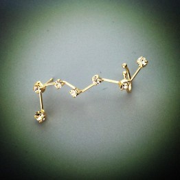 1pieces New vintage jewelry Fashion jewelry rhinestone constellation design ear cuff gift for women girl E3294
