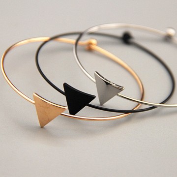 Vogue of new fund of 2016 minimalist design very fine copper qualitative geometry triangles female bracelet32628950150